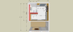 New bathroom plan
