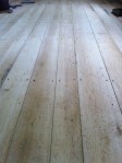 Sanded, unfinished wood floors