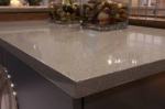 Warm neutral quartz countertop selection