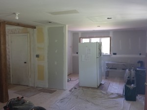 View of Kitchen from entry door