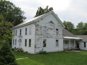 Exterior siding getting prepped for new paint