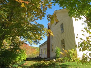 West facing side of house